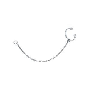 серебряная серьга