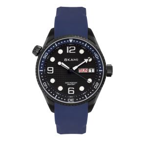 Мужские часы с календарем на ремне из каучука