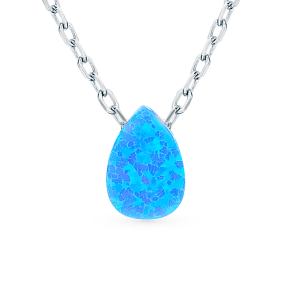 серебряное шейное украшение с опалами