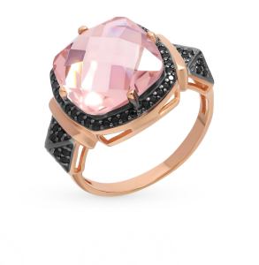 серебряное кольцо с нанокристаллами и морганитами