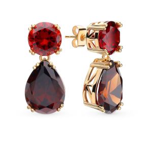 стальные серьги с фианитами