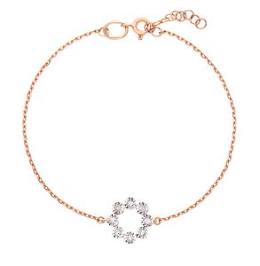 золотой браслет с бриллиантами