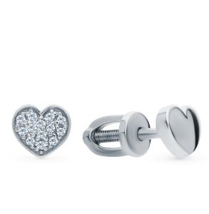 золотые серьги с бриллиантами