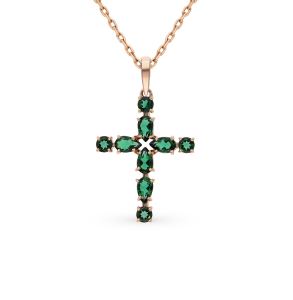 золотая подвеска с турмалинами