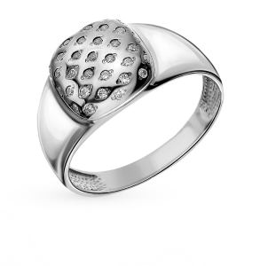 серебряное кольцо с фианитами