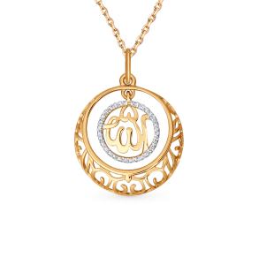 золотая подвеска с фианитами SOKOLOV 034441*