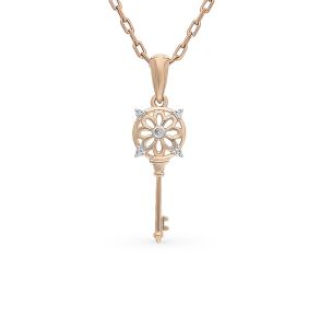 золотая подвеска с бриллиантами