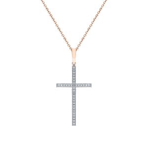 золотая подвеска с бриллиантами