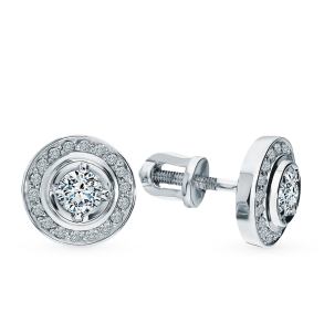 Золотые серьги «Бриллианты Якутии»