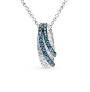 золотая подвеска с бриллиантами