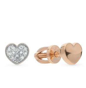 золотые серьги с бриллиантами