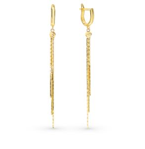 золотые серьги