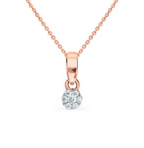 золотая подвеска с фианитами