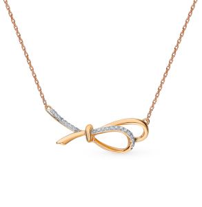 золотое шейное украшение с бриллиантами