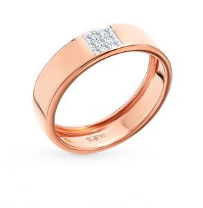 золотое кольцо с бриллиантами