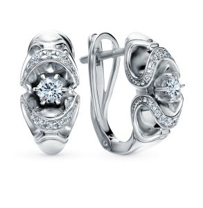 Золотые серьги «Бриллианты Якутии»