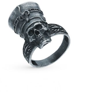 Серебряное кольцо KU&KU 142973а-7: чёрное серебро 925 пробы — купить в интернет-магазине SUNLIGHT, фото, артикул 100240