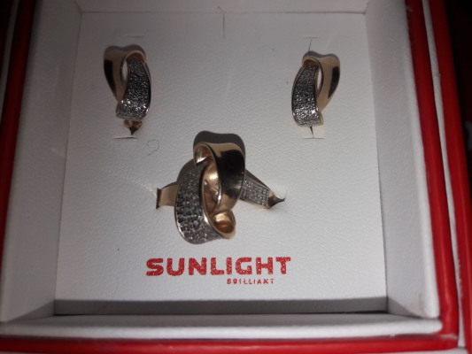 Золотое кольцо с бриллиантами БРИЛЛИАНТЫ ЯКУТИИ: розовое золото 585 ...