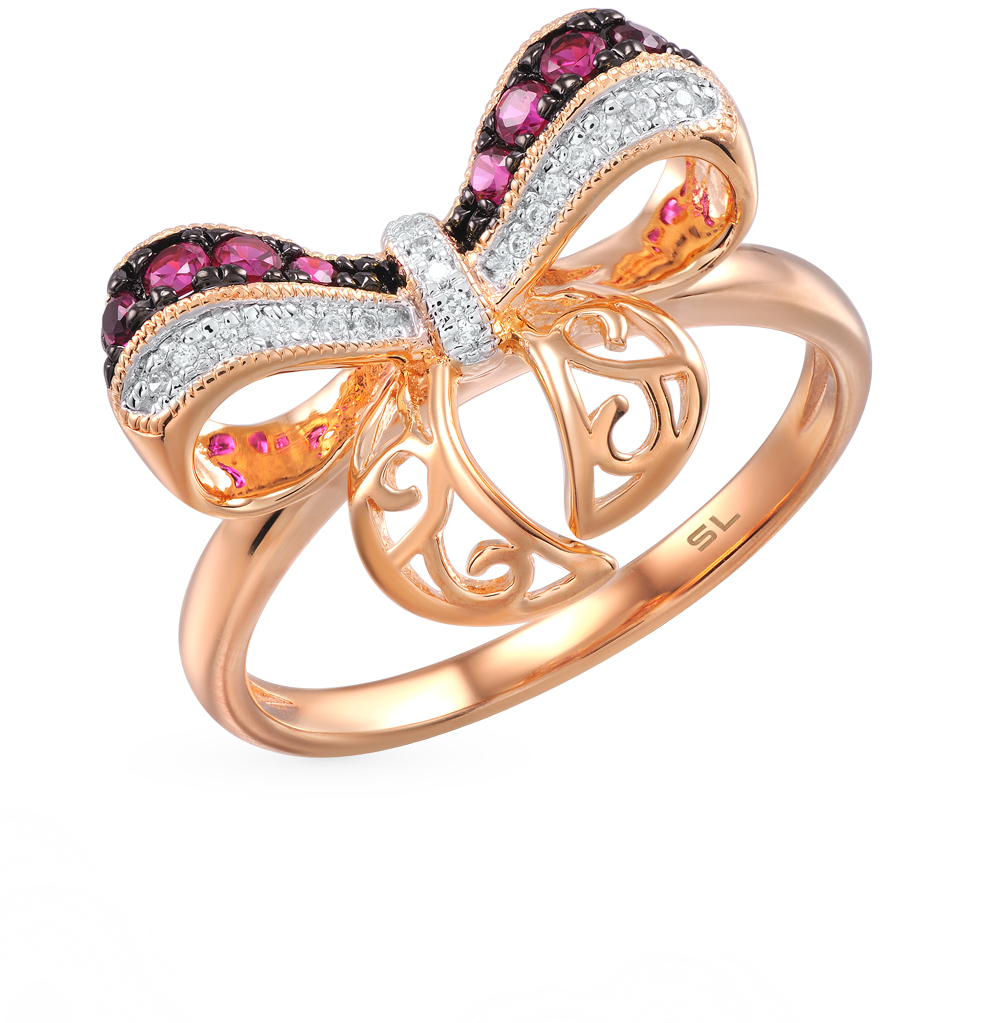 Золотое кольцо с рубинами и бриллиантами в Нижнем Новгороде