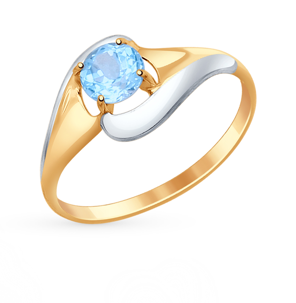 Золотое кольцо с топазами в Самаре
