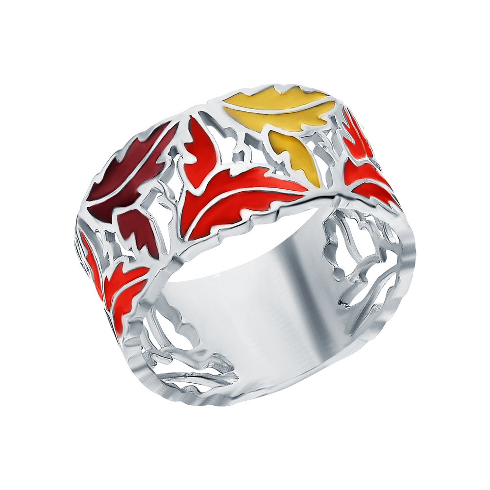 Серебряное кольцо с эмалью в Екатеринбурге