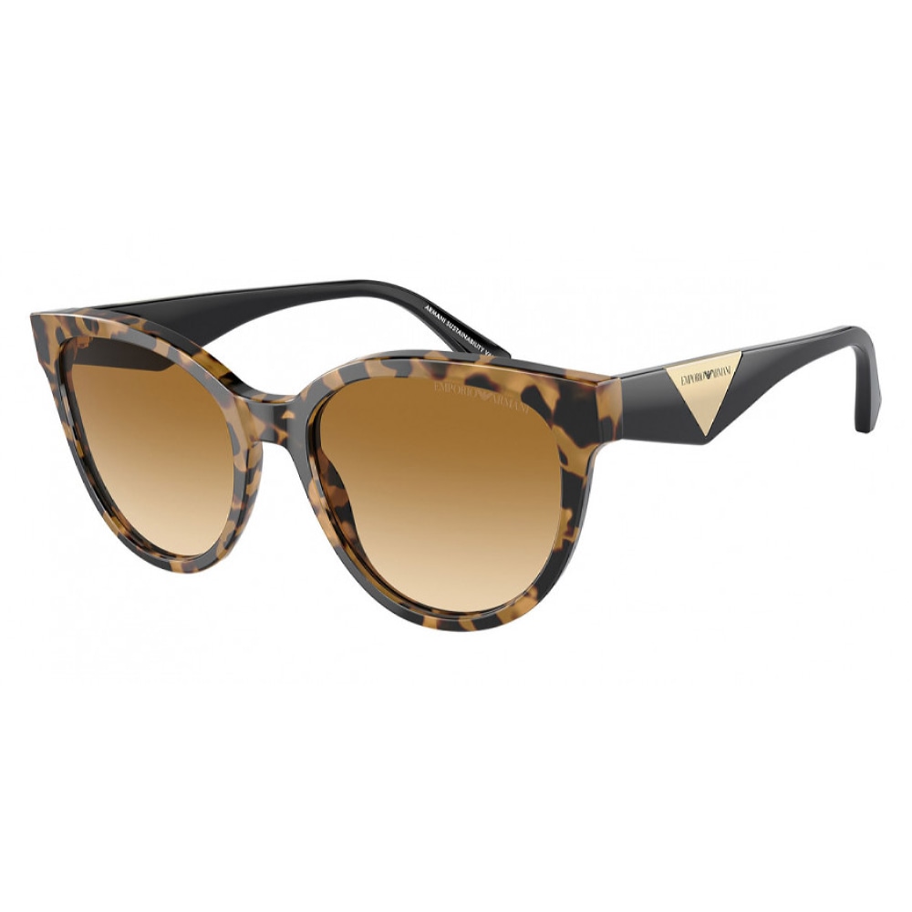 Женские солнцезащитные очки из Италии марки EMPORIO ARMANI из коллекции Cat Eye модель 0EA414060593B55 в Новосибирск