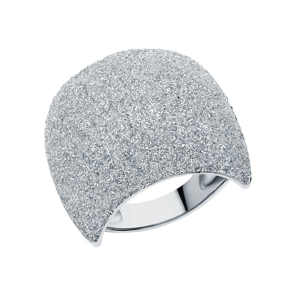 Серебряное кольцо с глиттером в Новосибирске