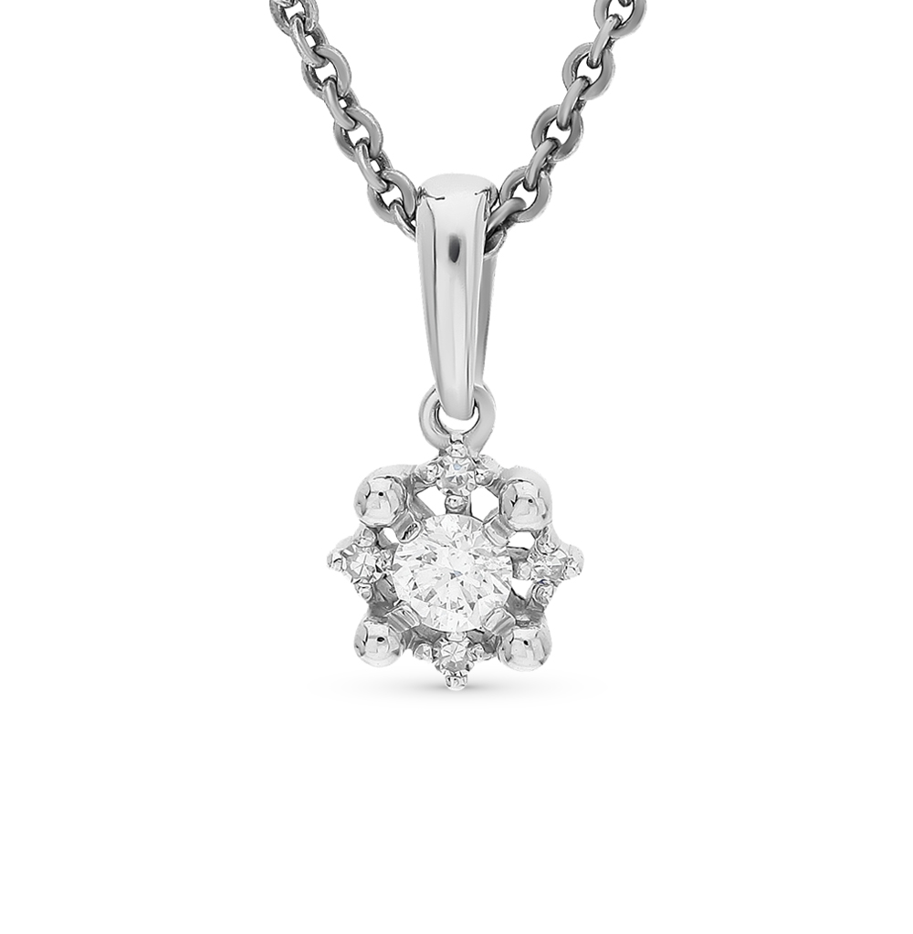 Золотая подвеска с бриллиантами