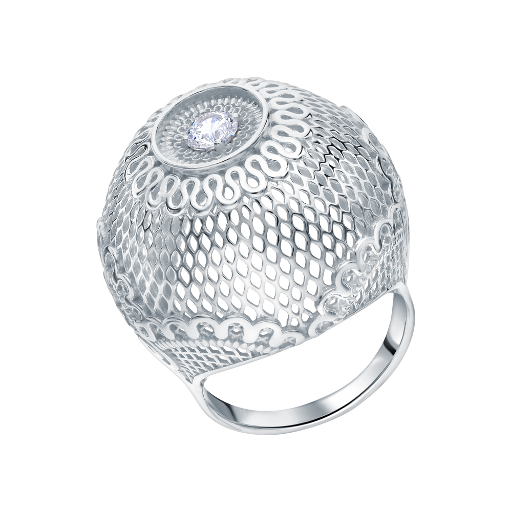 Фото «Серебряное кольцо с кристаллами  Swarovski»