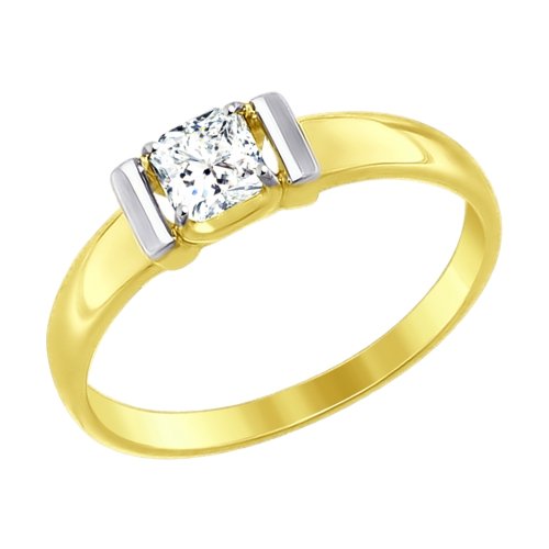Золотое кольцо с фианитами SOKOLOV 81010314-2* в Санкт-Петербурге