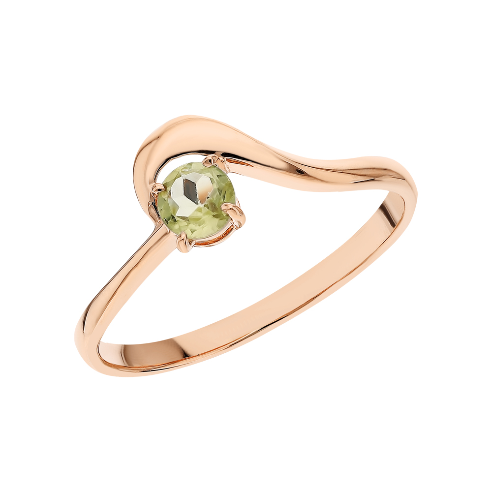 Фото «Золотое кольцо с хризолитом»