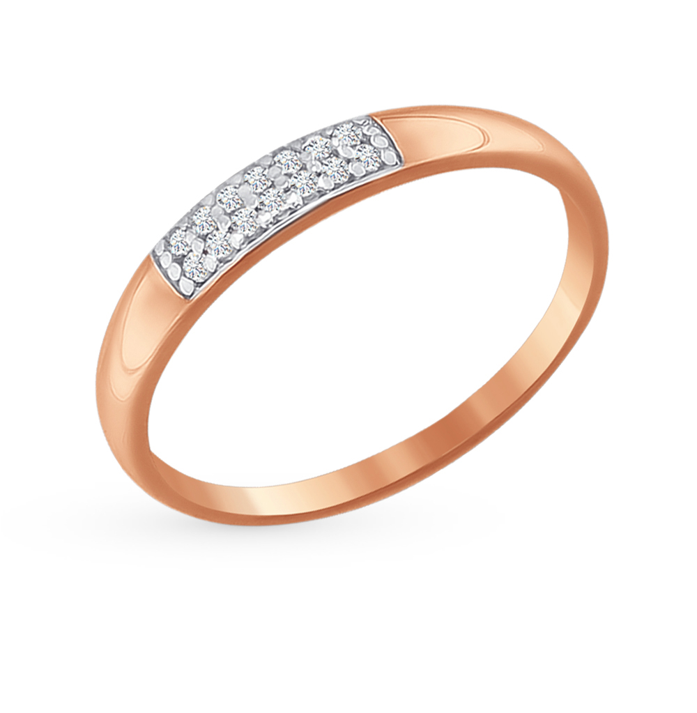Золотое кольцо с фианитами SOKOLOV 016592* в Самаре