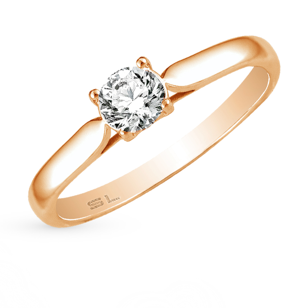 Золотое кольцо с бриллиантом в Самаре