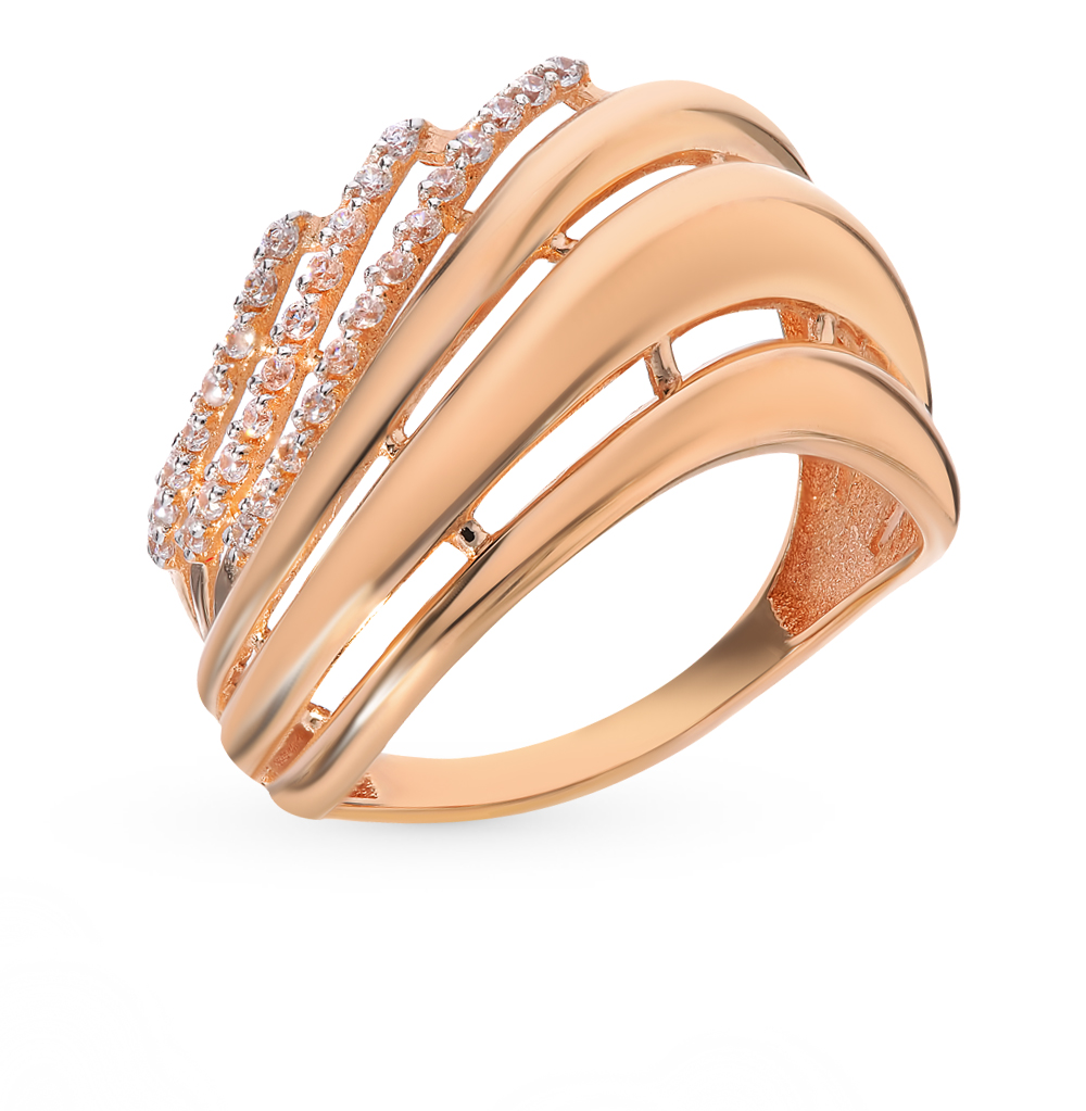 Стильные женские золотые кольца