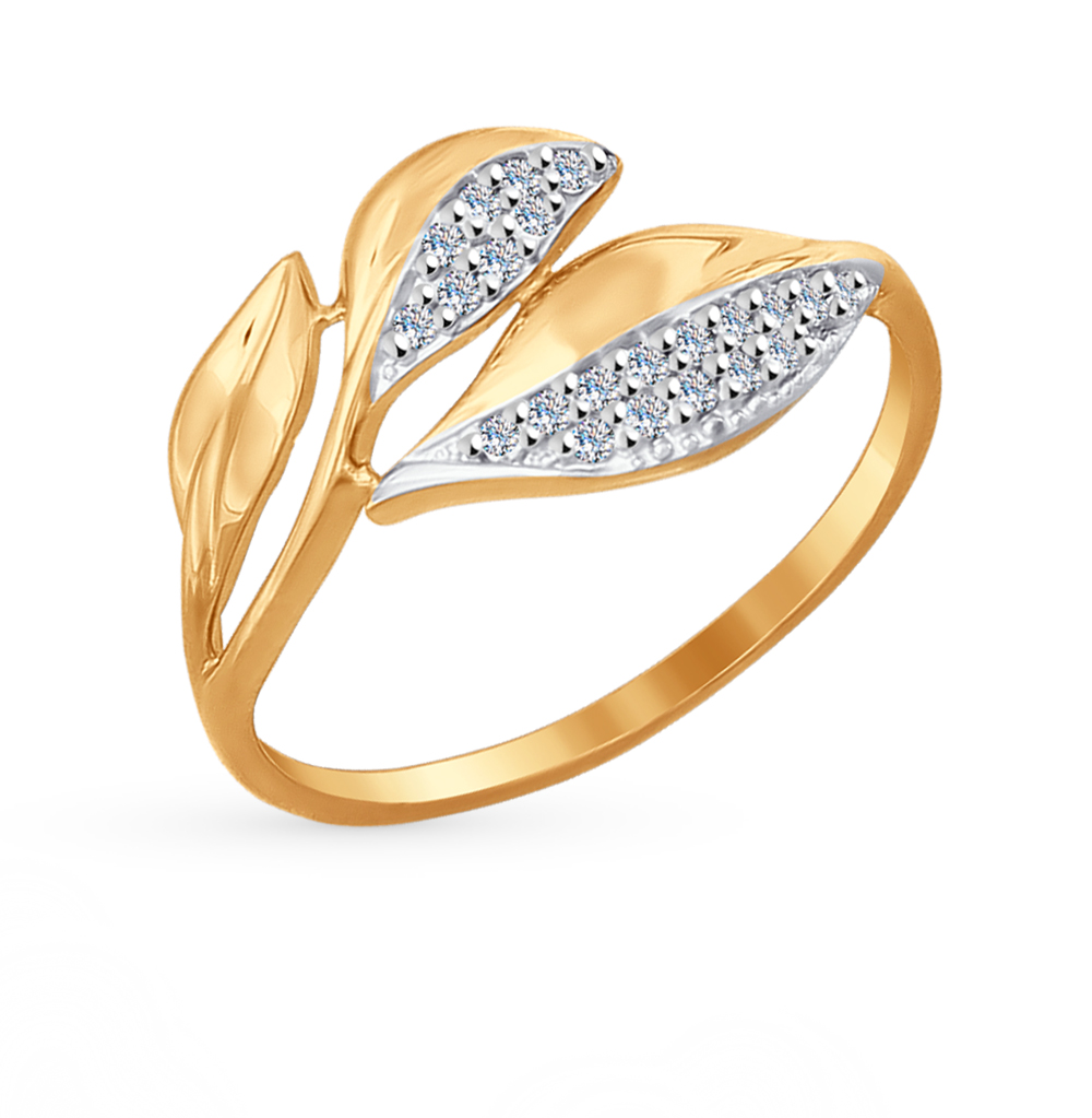 Золотое кольцо с фианитами SOKOLOV 017022* в Краснодаре