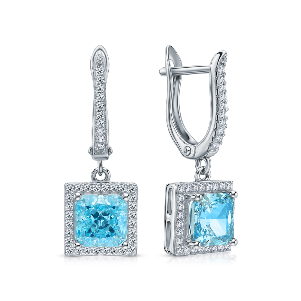 Серебряные серьги с фианитами в Самаре