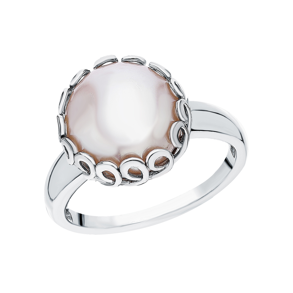 Серебряное кольцо с жемчугом в Санкт-Петербурге