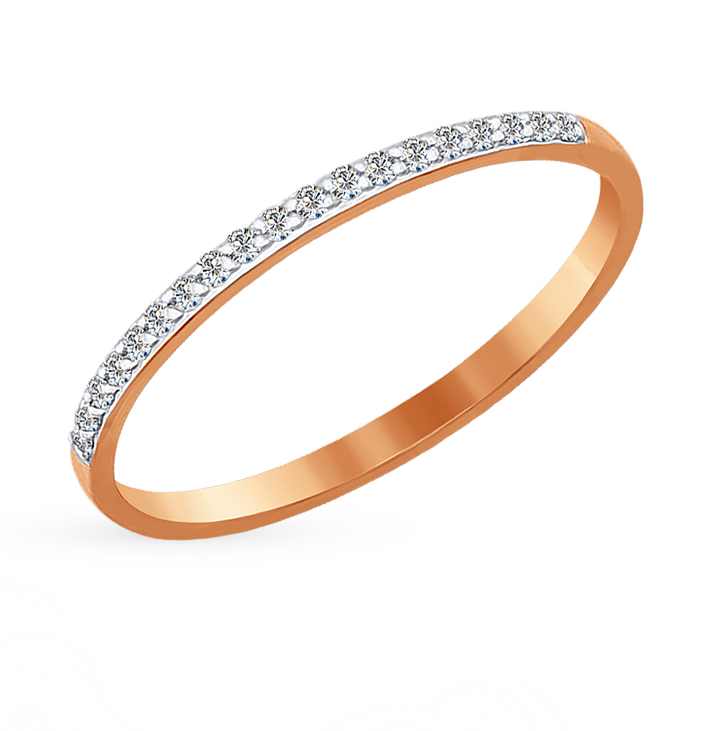 Золотое кольцо с фианитами SOKOLOV 016924* в Самаре