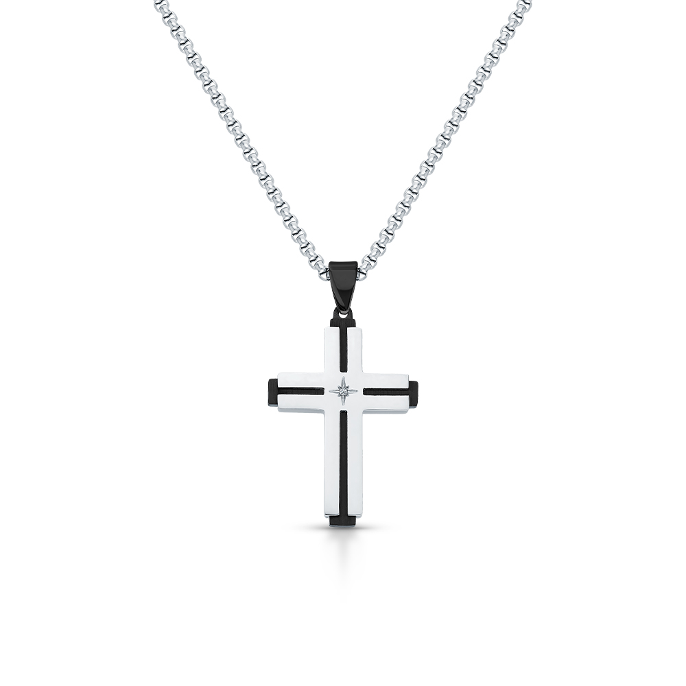 Стальное шейное украшение с фианитами в Самаре