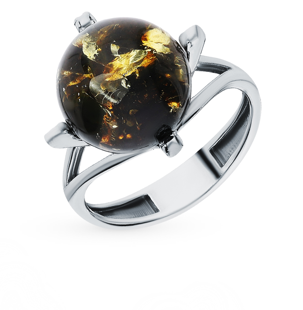Серебряное кольцо с янтарем в Нижнем Новгороде