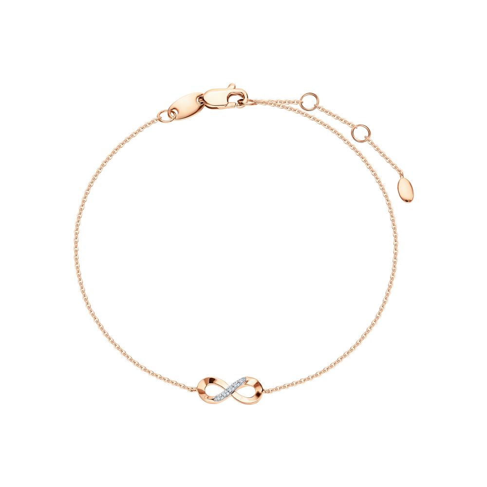 Фото «Золотой браслет с бриллиантами природными»