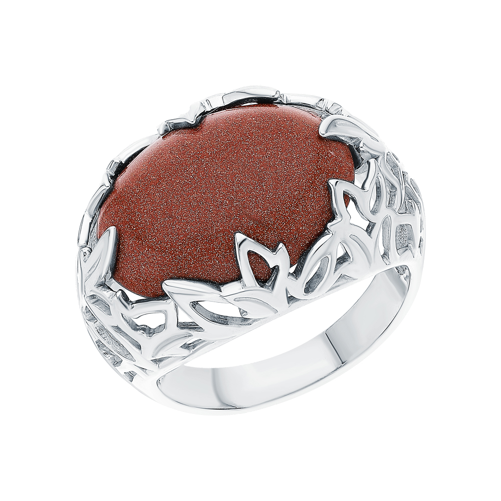 Фото «Серебряное кольцо с авантюрином»