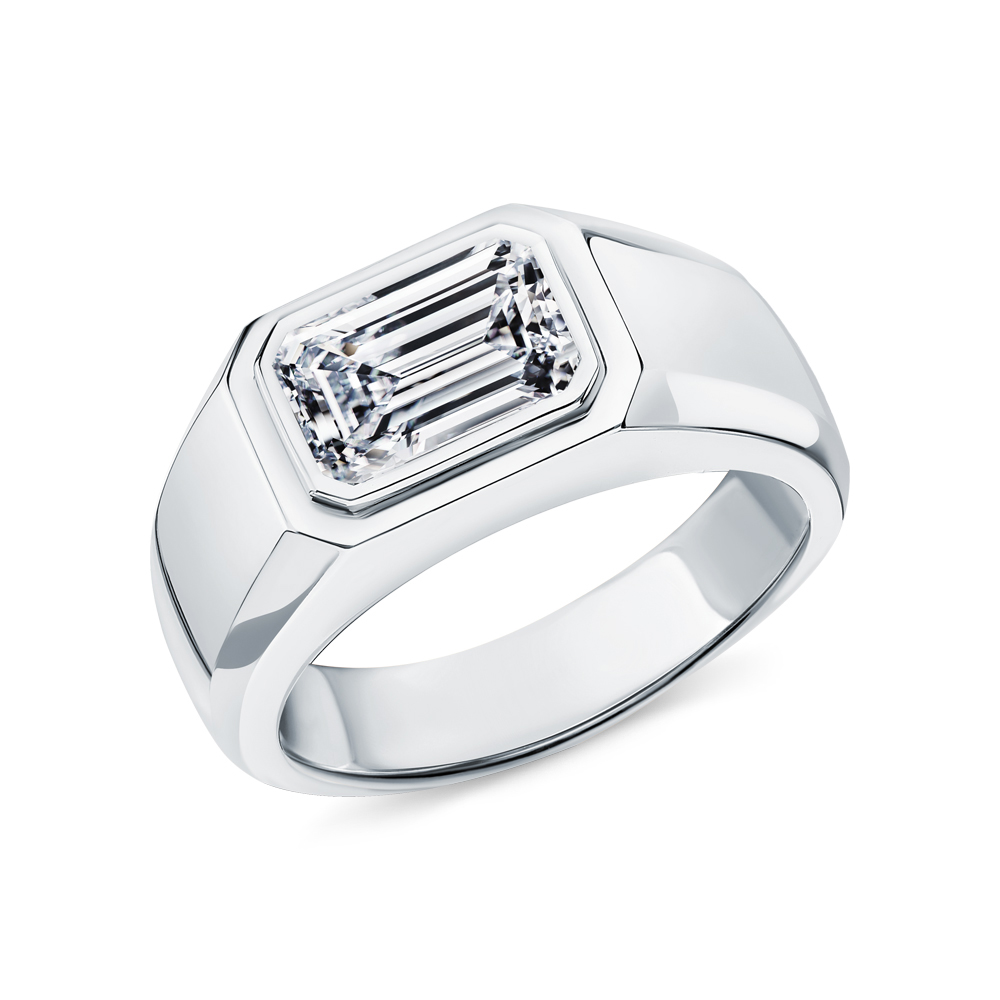 Золотое кольцо с бриллиантом выращенным «Cold Diamonds» в Санкт-Петербурге