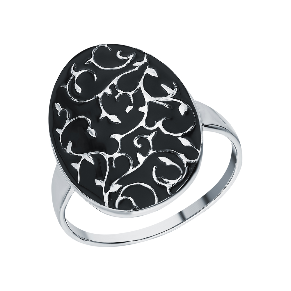 Серебряное кольцо с эмалью в Новосибирске