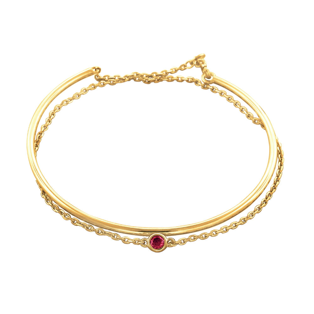 Золотой браслет с рубинами в Самаре
