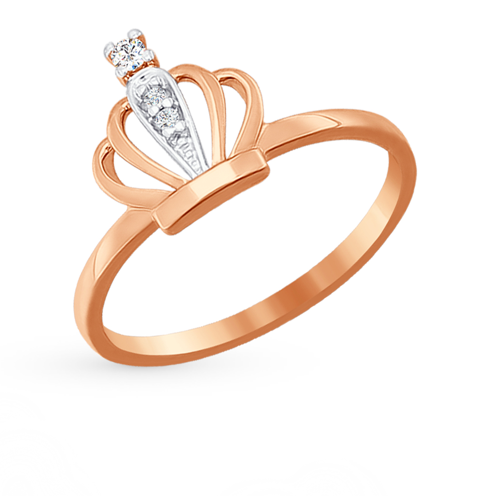 Золотое кольцо с фианитами SOKOLOV 016771* в Самаре