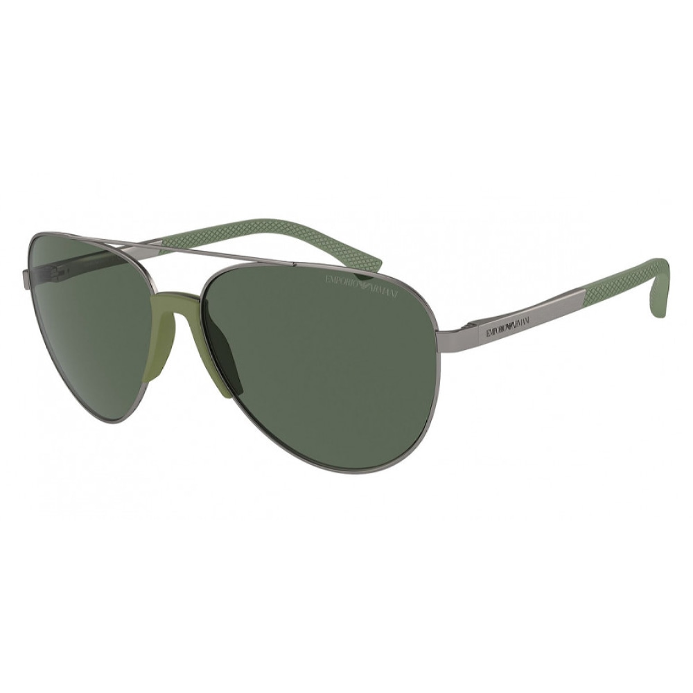 Мужские солнцезащитные очки из Италии марки EMPORIO ARMANI из коллекции Aviator модель 0EA205930037161 в Новосибирск