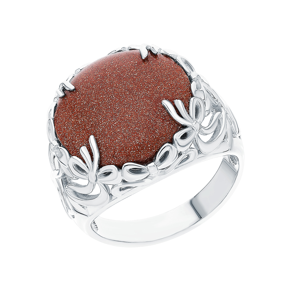 Серебряное кольцо с авантюрином в Нижнем Новгороде