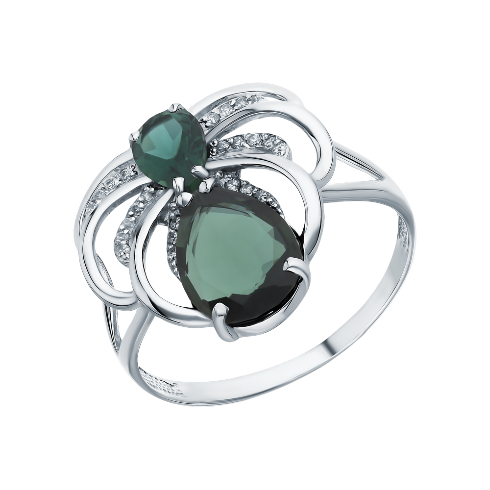 Серебряное кольцо с турмалинами в Самаре