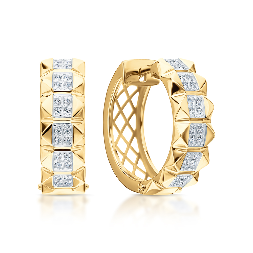Золотые серьги с бриллиантами в Екатеринбурге